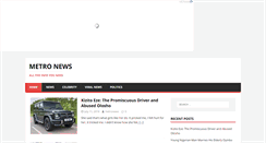 Desktop Screenshot of metronewsng.com